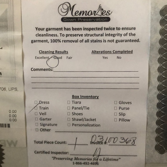 Oleg Cassini Cream Bridal Gown size 12P - Picture 4 of 5